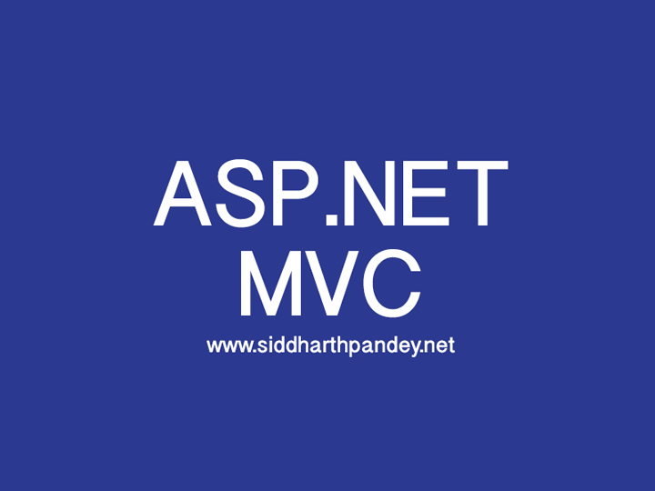 ASP.NET MVC