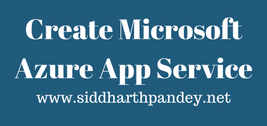 Create Microsoft Azure App Service