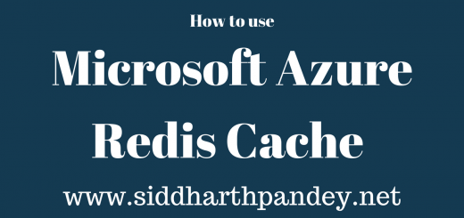 How to use Microsoft Azure Redis Cache service?